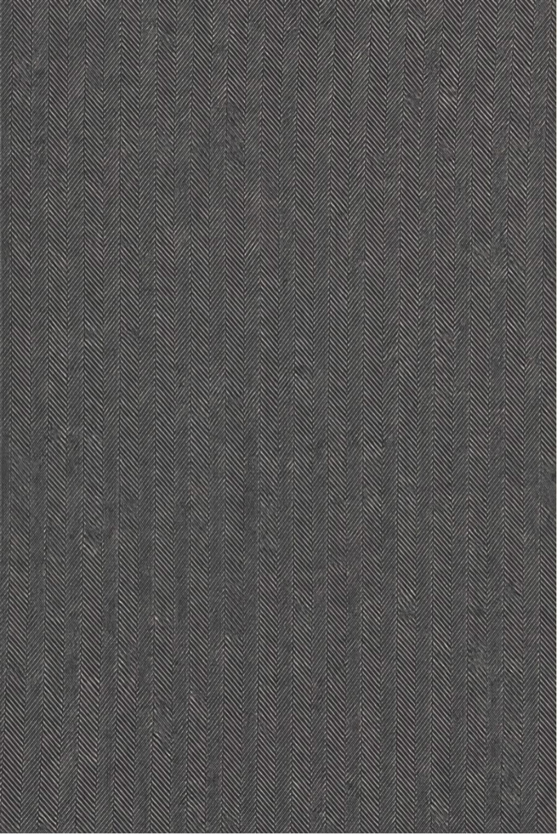 Laine de costume en arête de poisson gris-noir