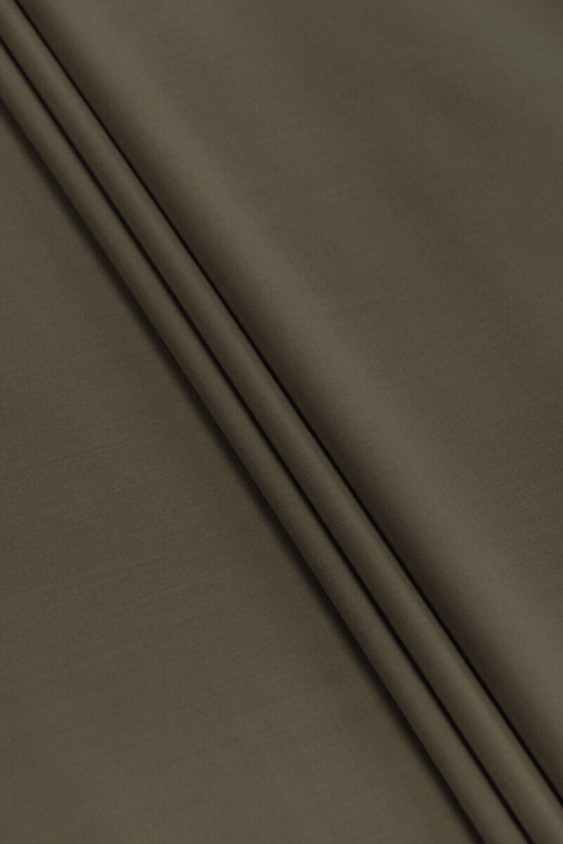 Laine de costume brun-olive