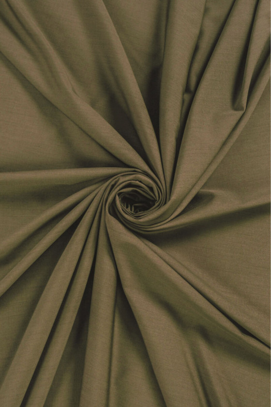 Wełna kostiumowa rudy-oliwka dwuton KUPONY