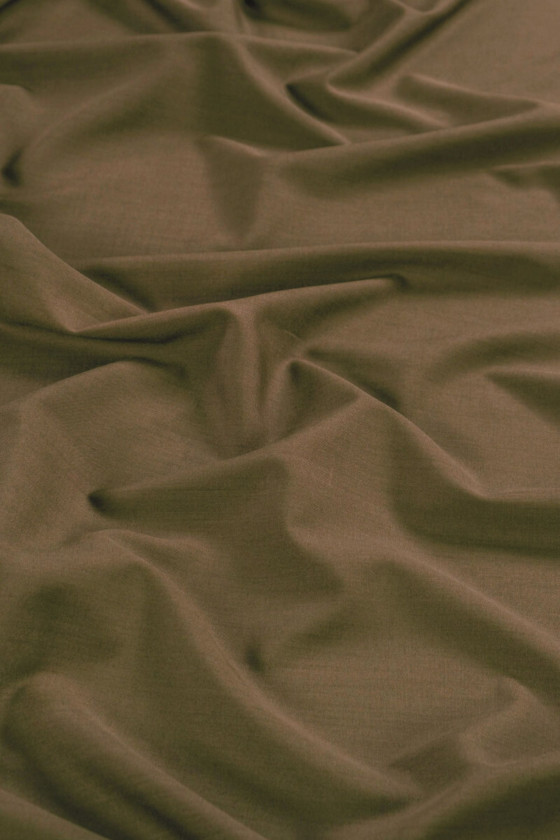 COUPONS DE COSTUME EN LAINE ROUGE-OLIVE BICOLORE