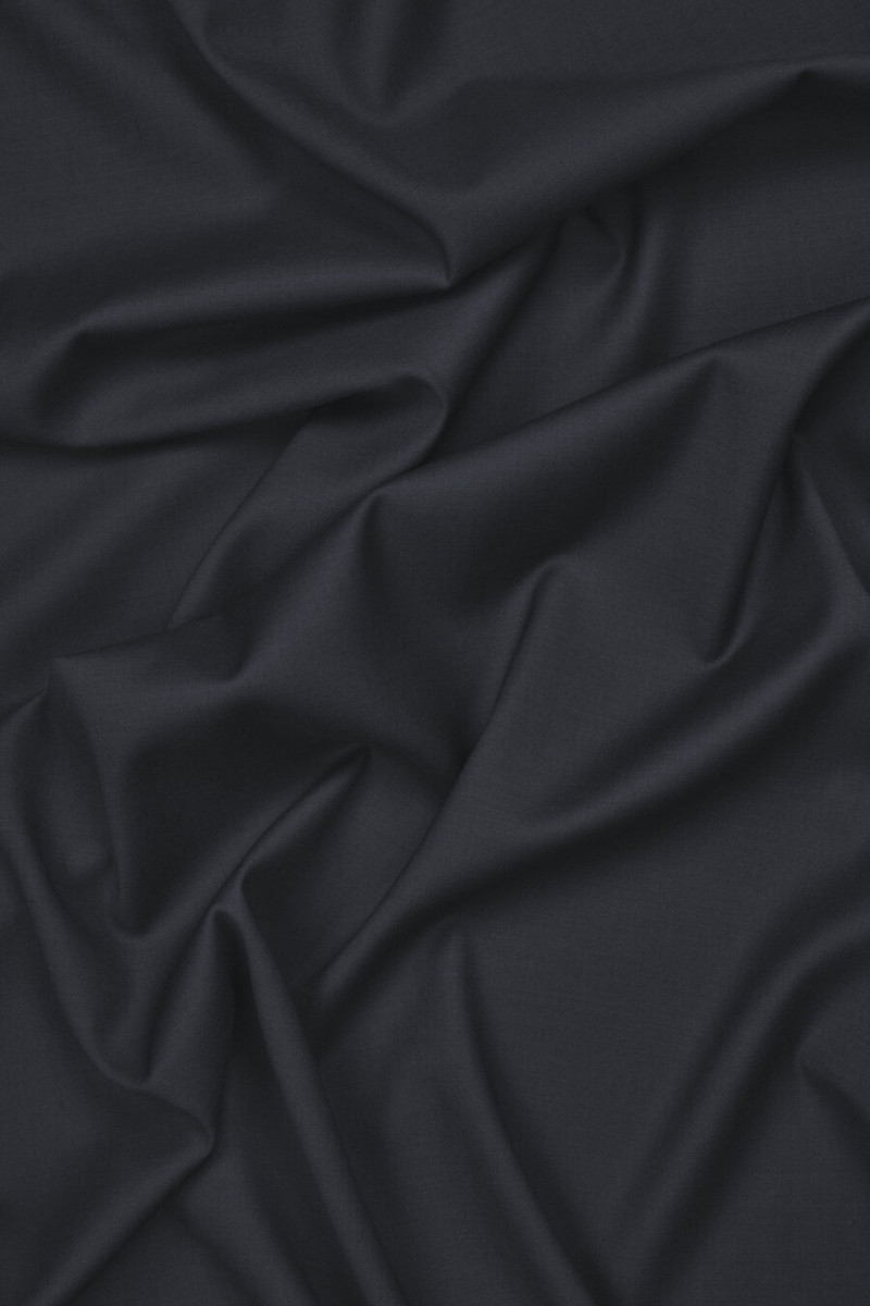 Dark navy blue twotone costume wool