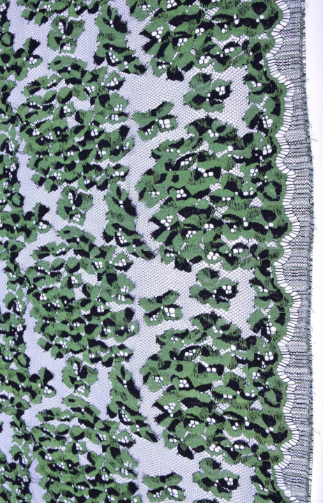Green-navy lace