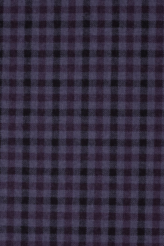 Costum lână mov în carouri KUPON 150cm