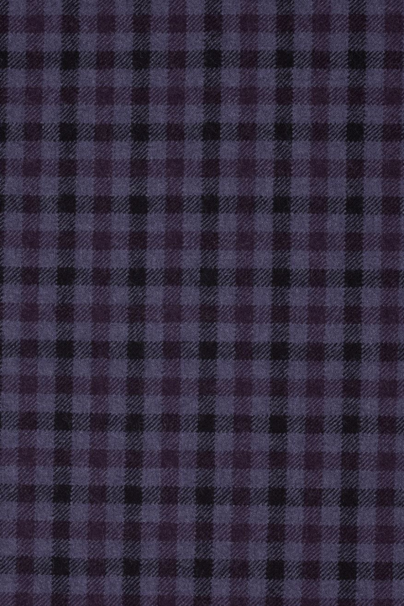 Kostiumas vilnos violetinis languotas KUPON 150cm