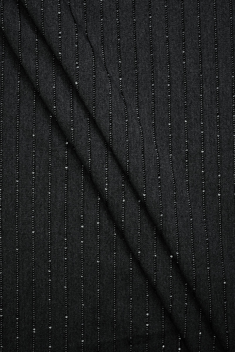 Tessuto per costumi in grafite con paillettes