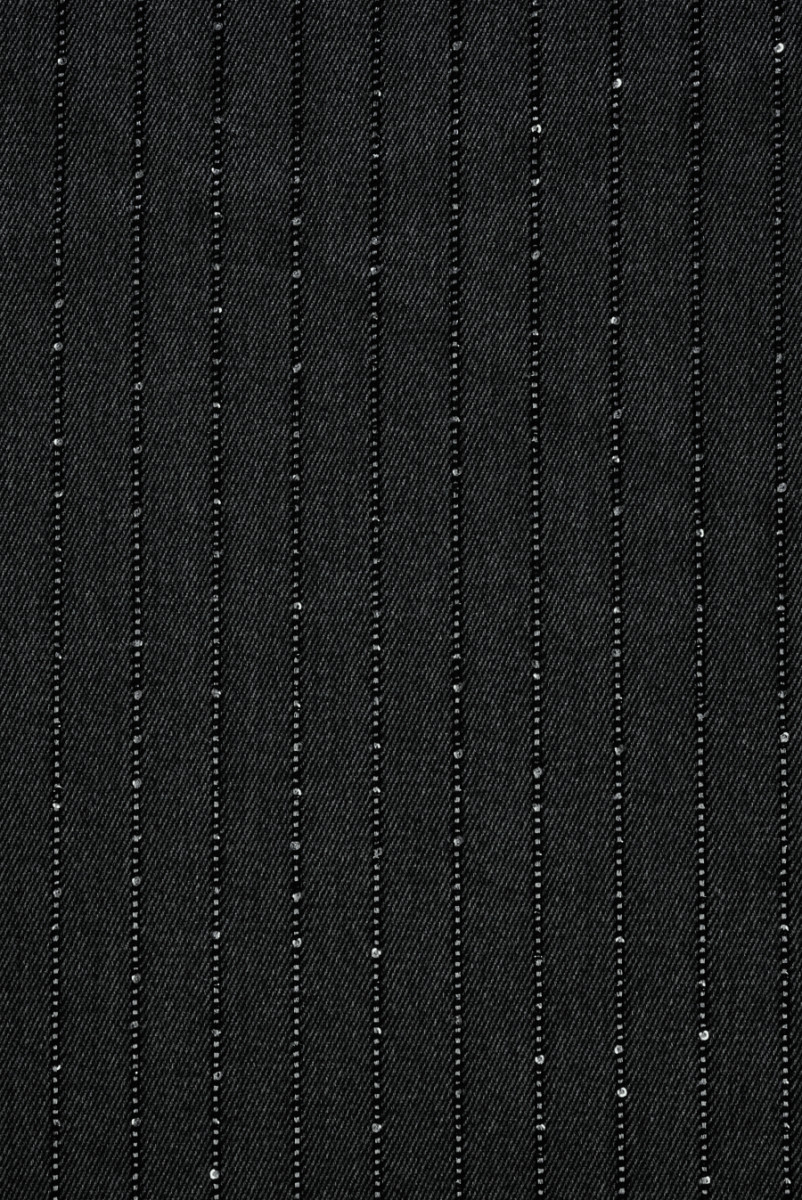 Tessuto per costumi in grafite con paillettes