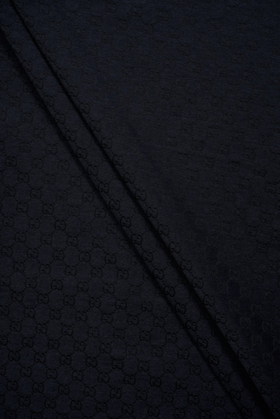 Dark navy blue signed cotton