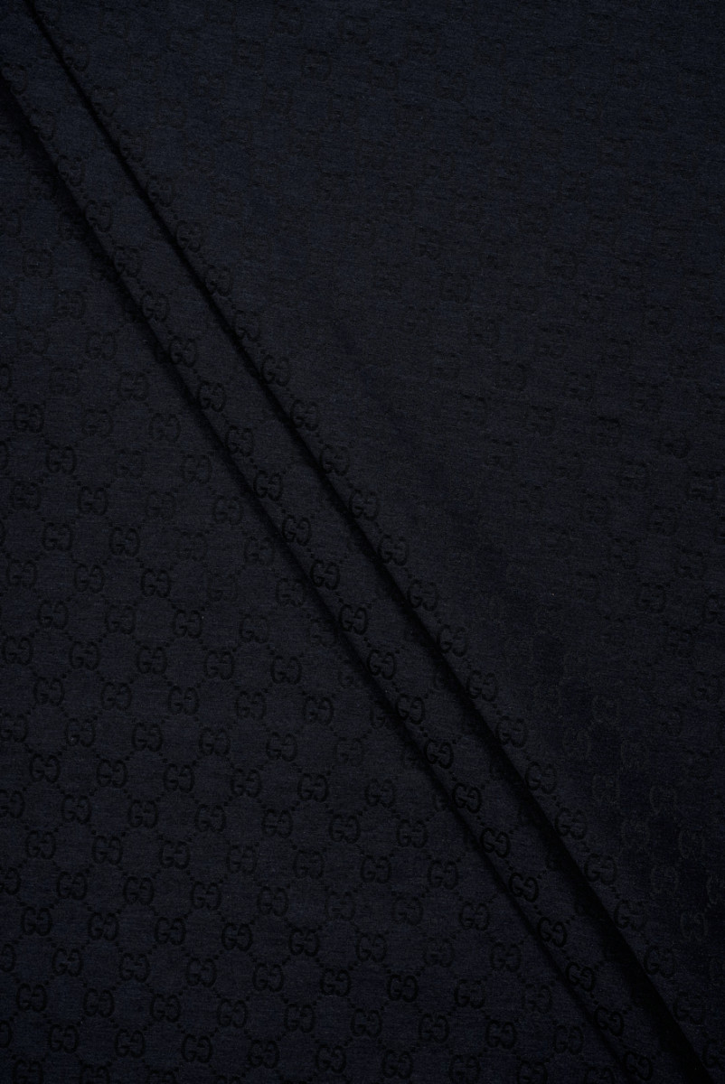 Dark navy blue signed cotton