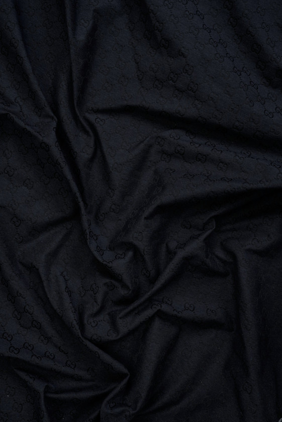 Dark navy blue signed cotton