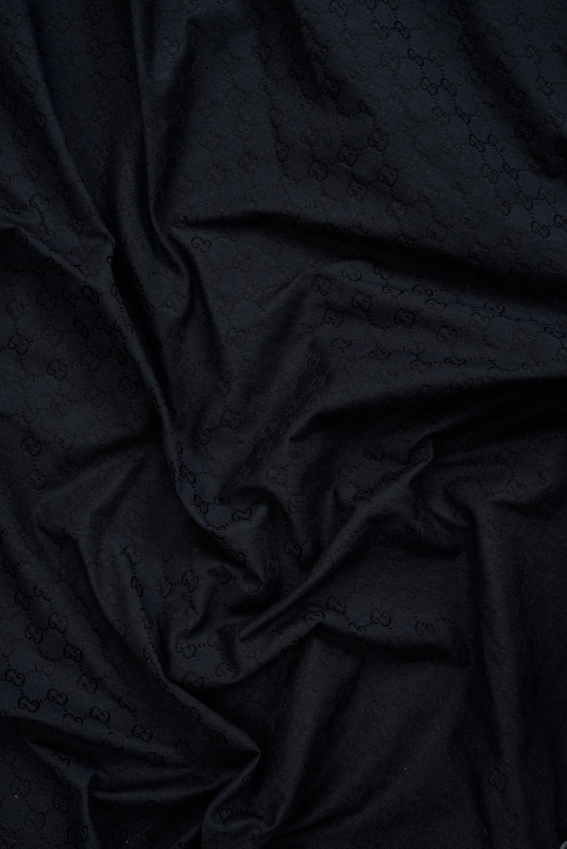 Coton signé bleu marine foncé