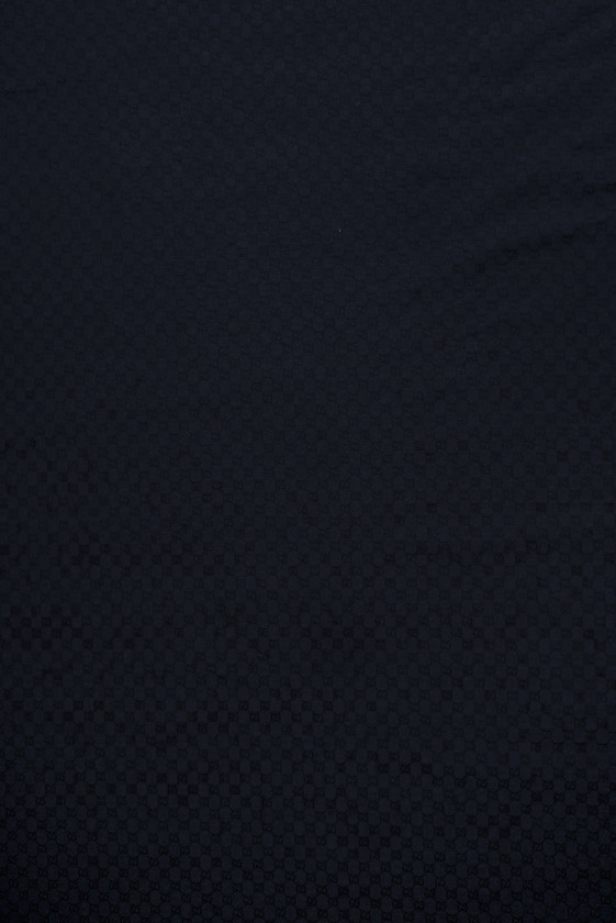 Coton signé bleu marine foncé