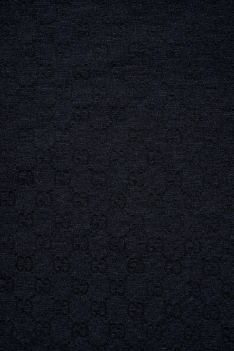 Dark navy blue signed cotton