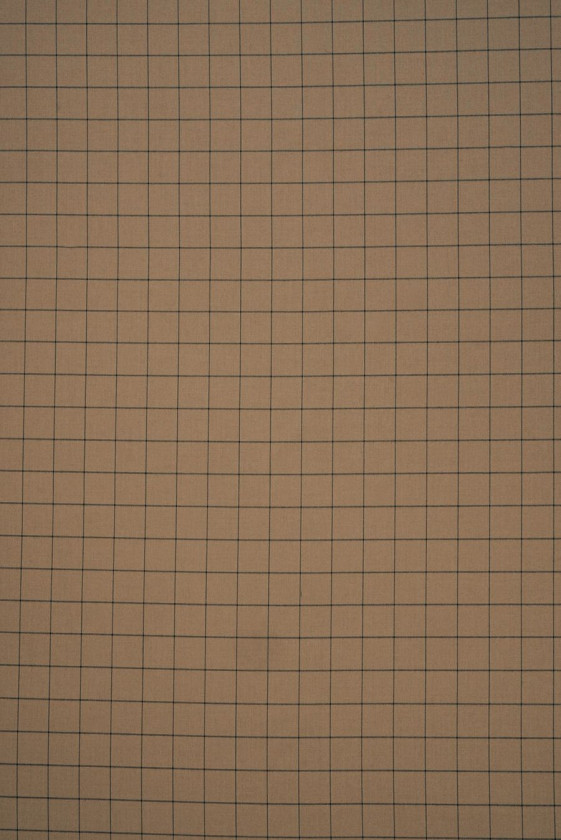 Checkered beige polyviscose