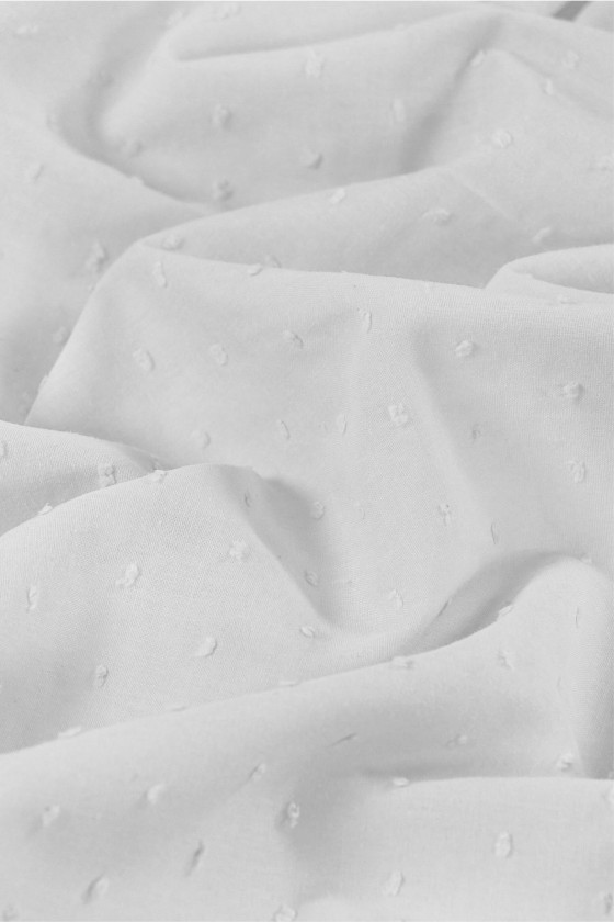 White "knot" batiste