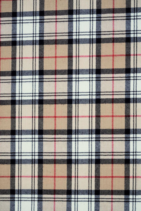 Wool beige checkered