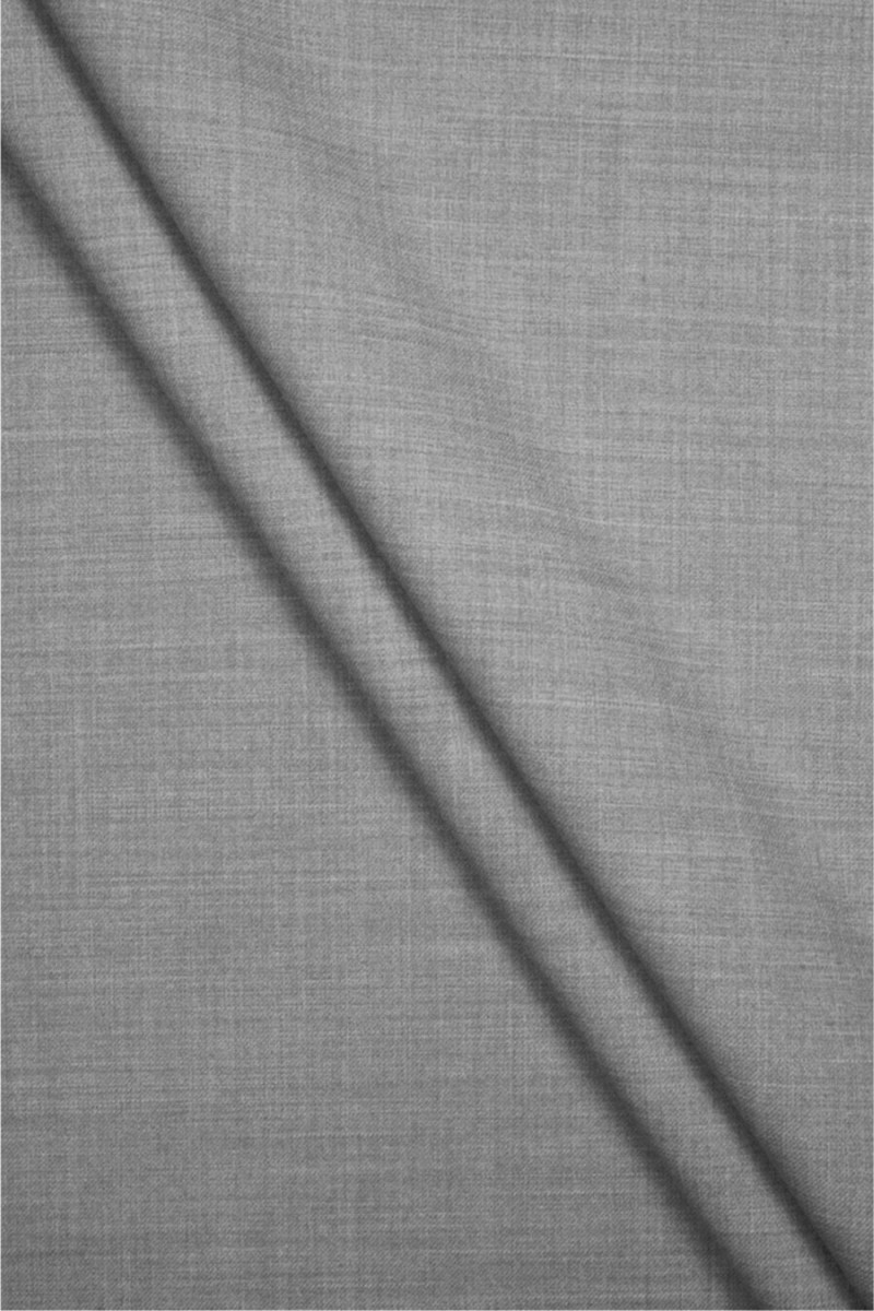 Costume wool with polyester grey melange