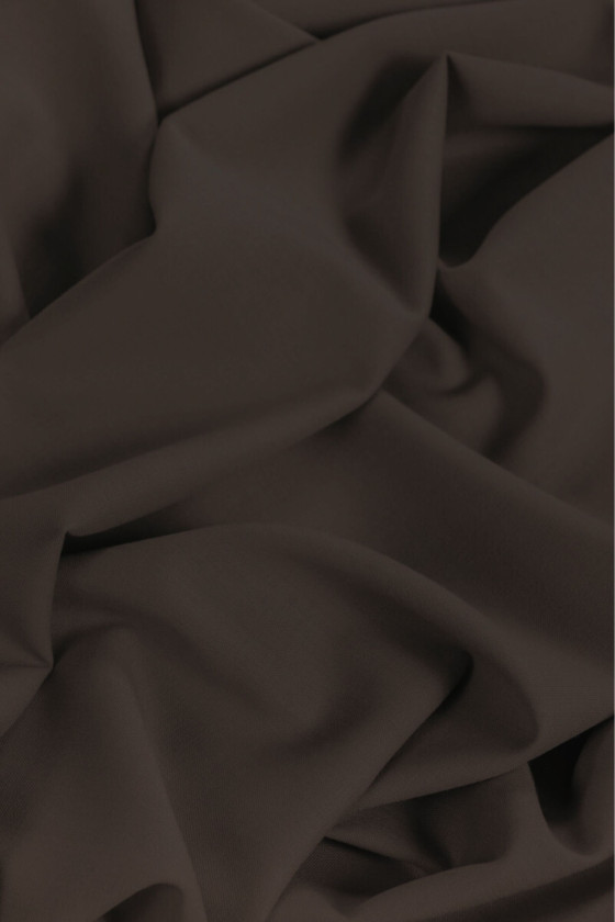 Donkerbruine kostuumwol