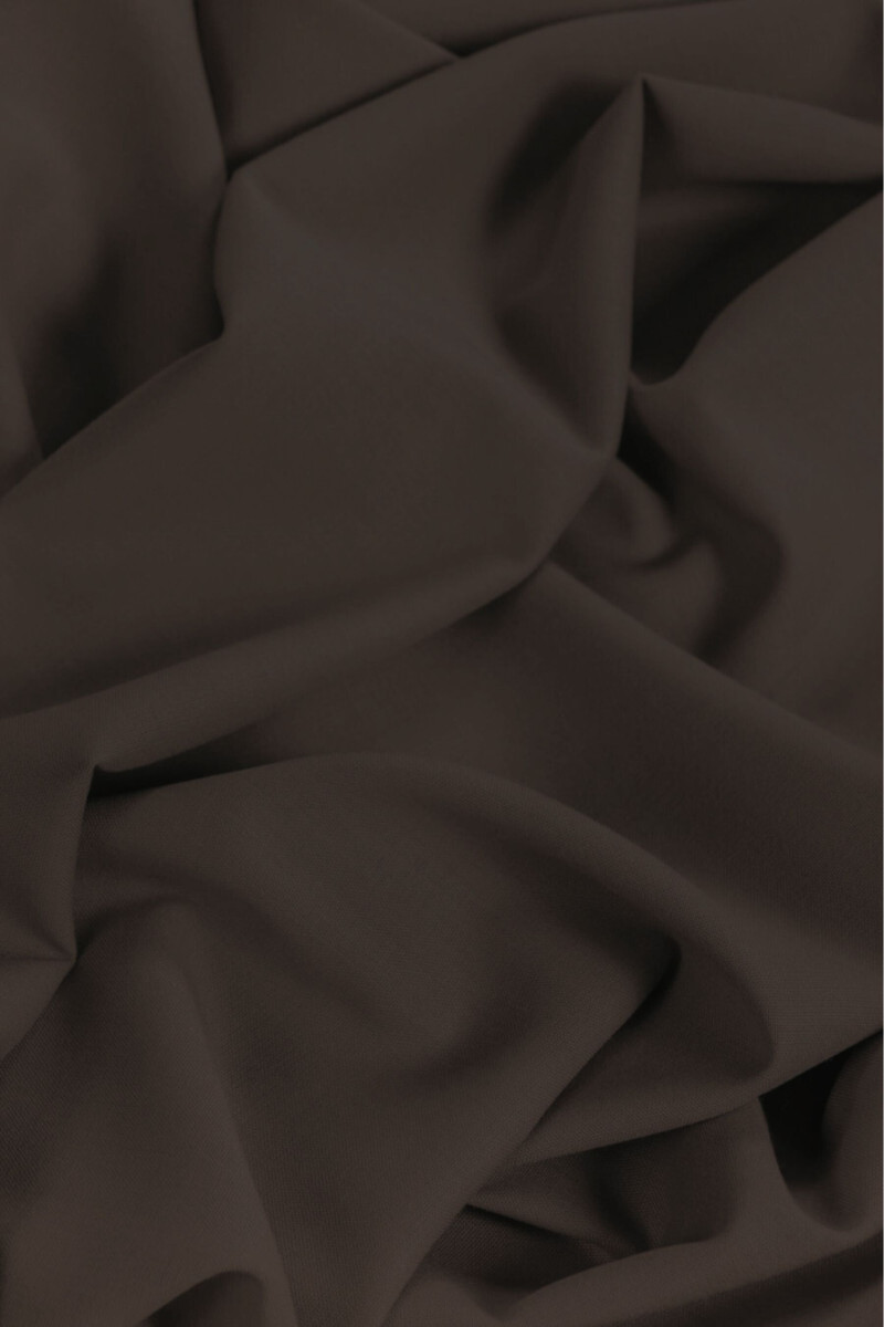 Dark brown costume wool