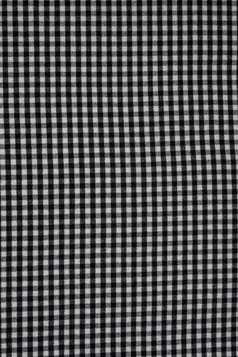 Black and cream trellis wool