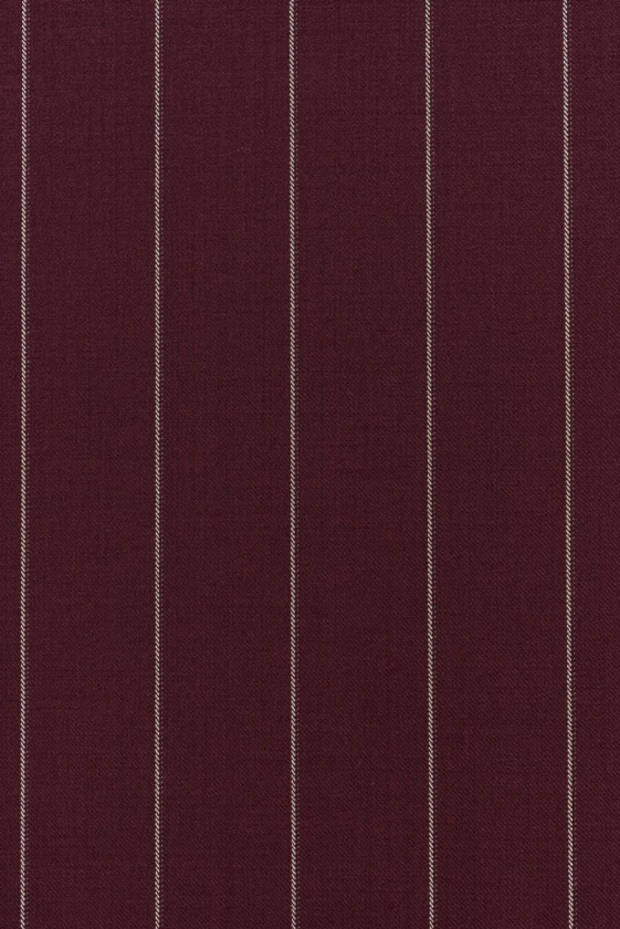 Striped burgundy costume wool