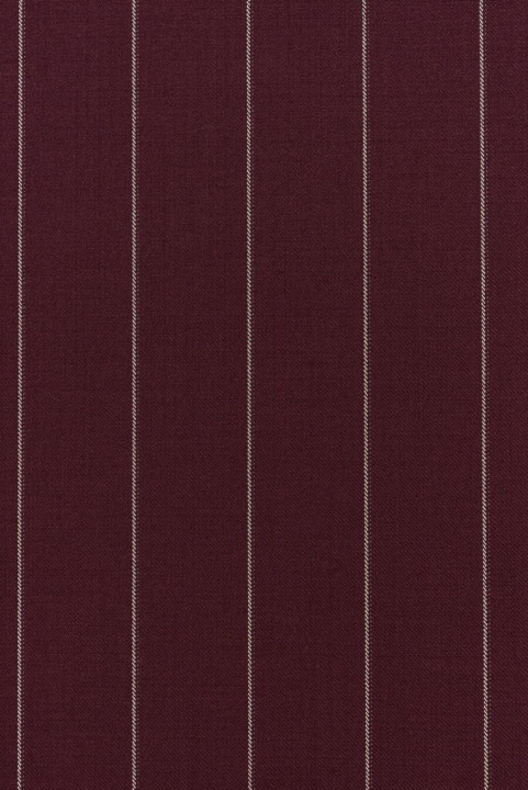 Laine tailleur bordeaux à rayures KUPONS