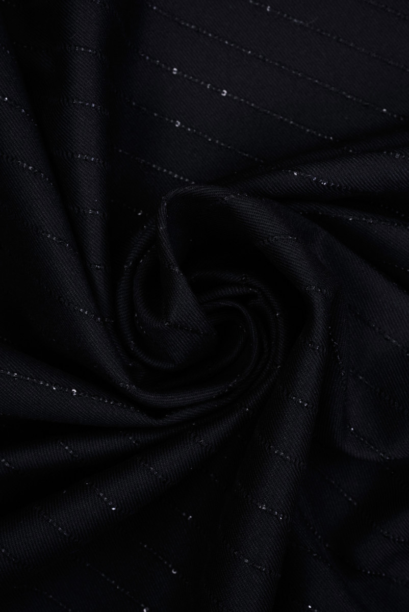 Costume fabric with sequins black