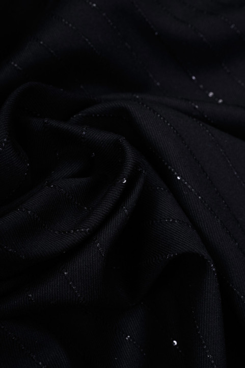 Costume fabric with sequins black
