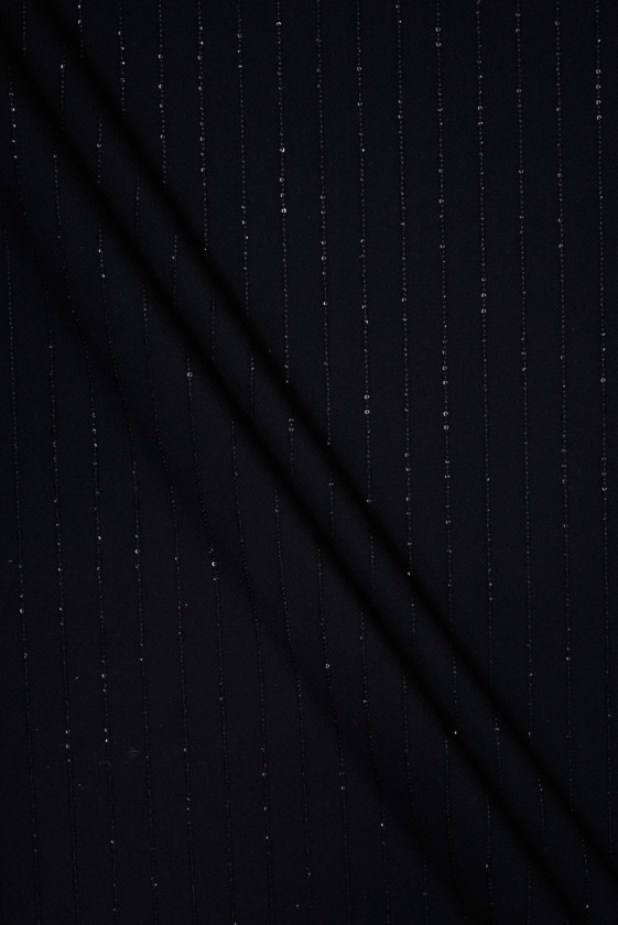 Tessuto del costume con paillettes nero