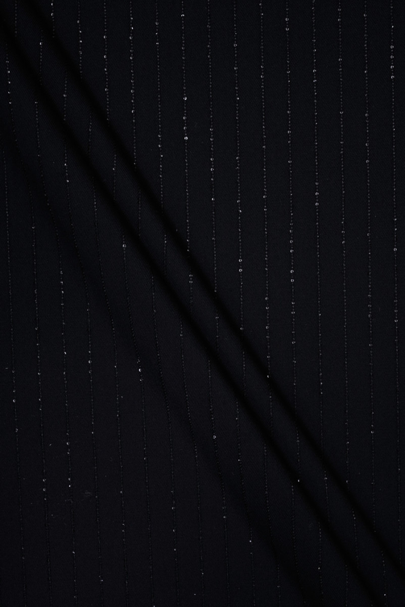 Costume fabric with sequins black