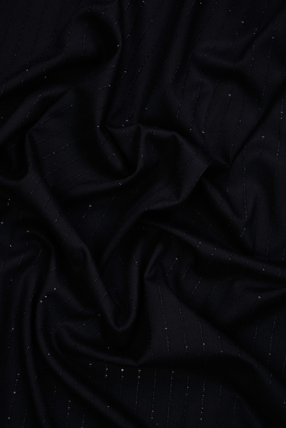 Tela del vestuario con lentejuelas negra