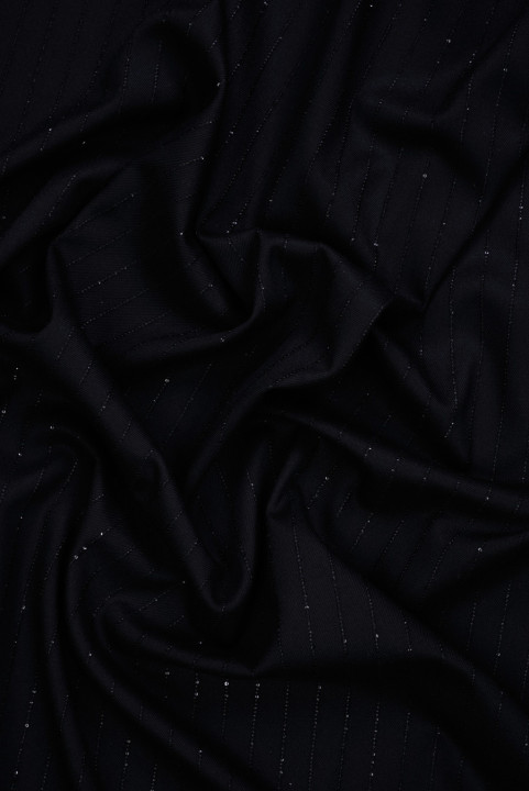 Costume fabric with sequins black