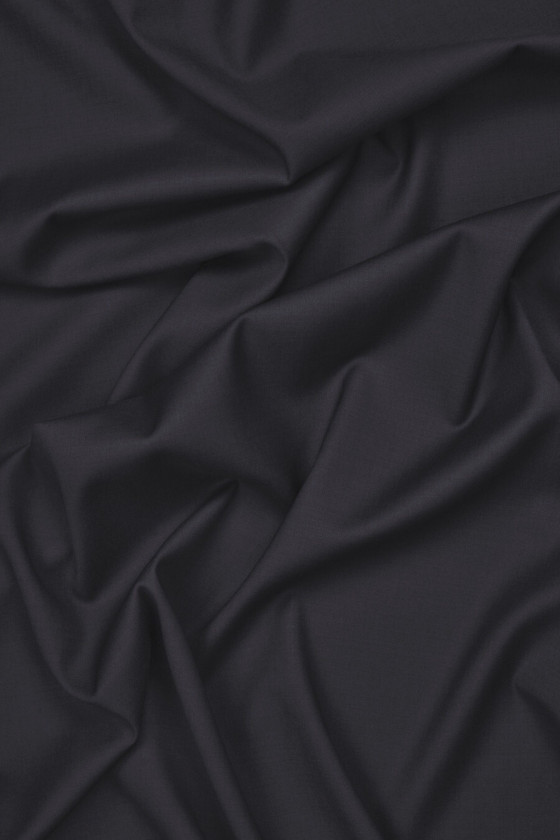 Mörk marinblå ull KUPONG 130 cm