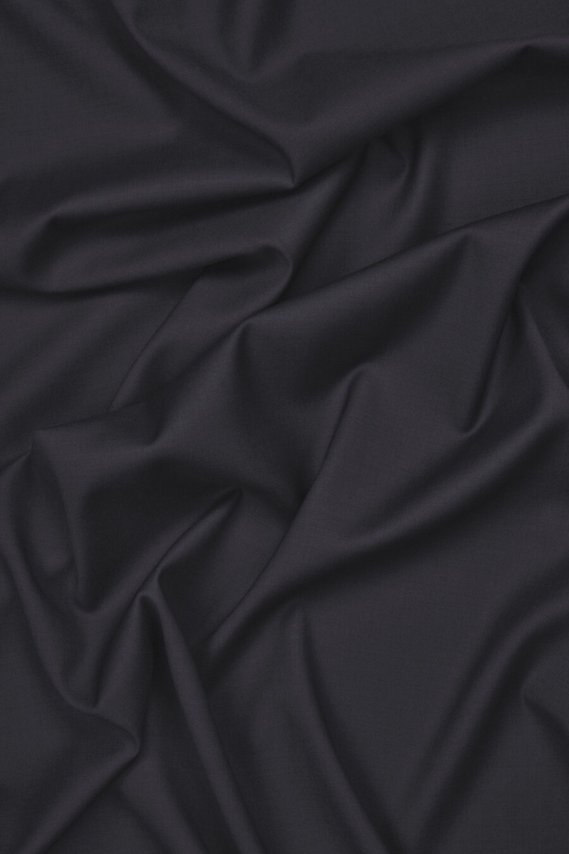 Dunkelblaue Kostümwolle COUPON 130 cm