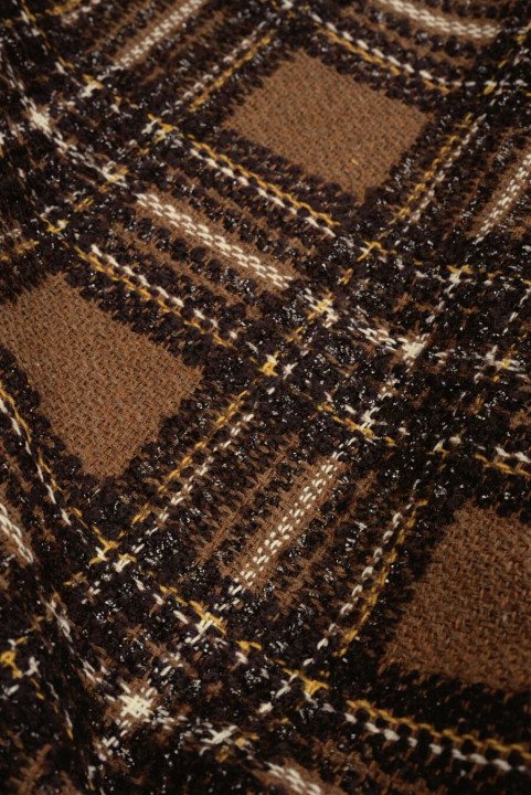 Chanel Fabric Brown Plaid