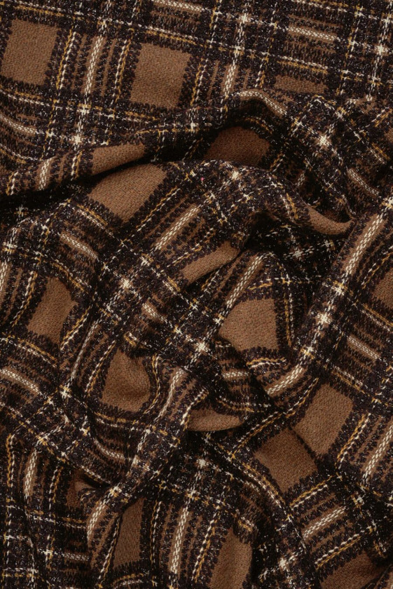 Chanel Fabric Barna kockás