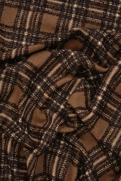 Chanel Fabric Brown Plaid