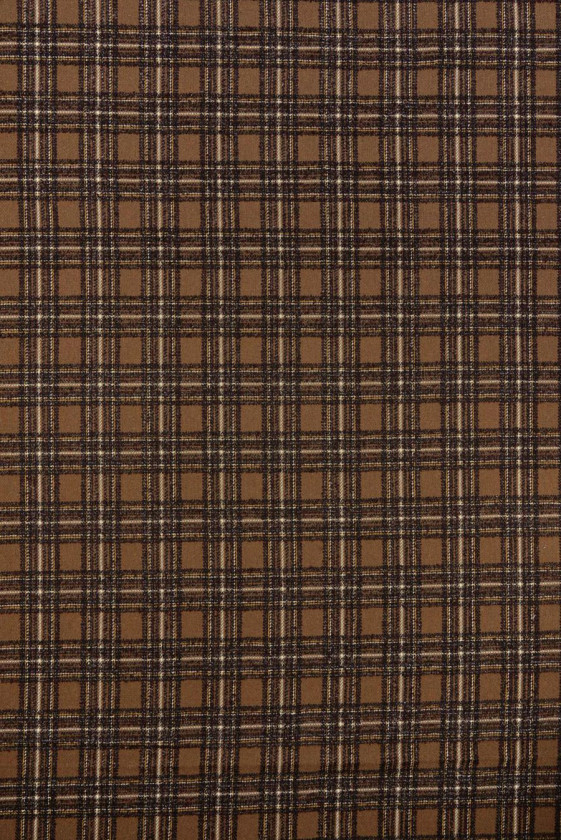Chanel Fabric Brown Plaid