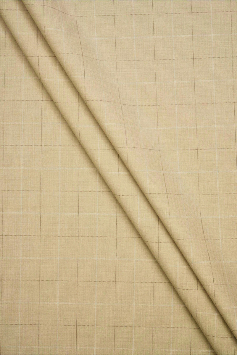 Kostume uld-beige ternet