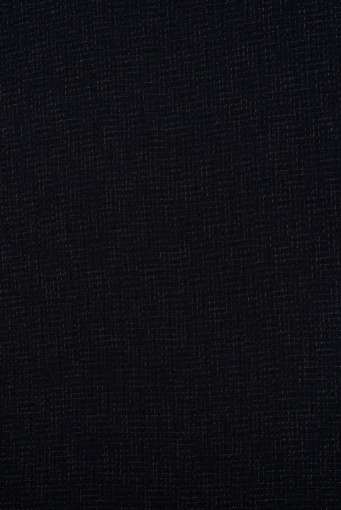 Chanel Navy Blue Fabric With Gold