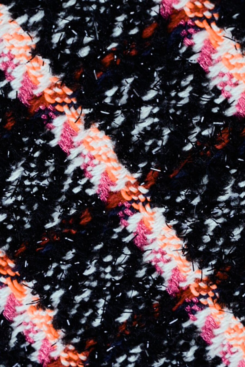 Chanel Costume Fabric Neon Plaid