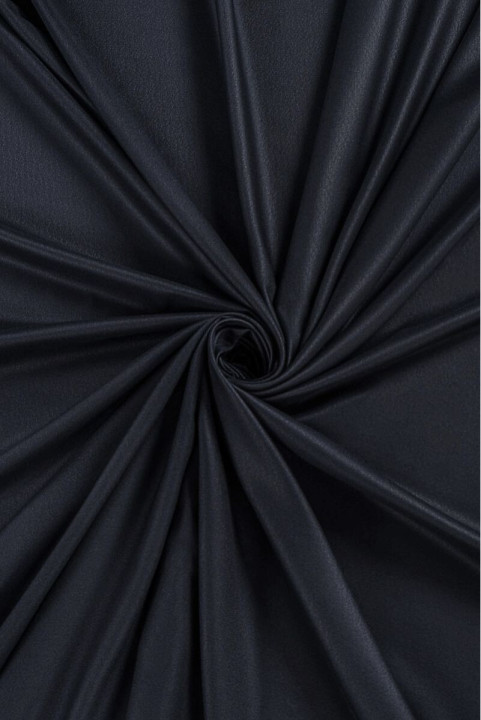 Jacquard weave wool - navy blue