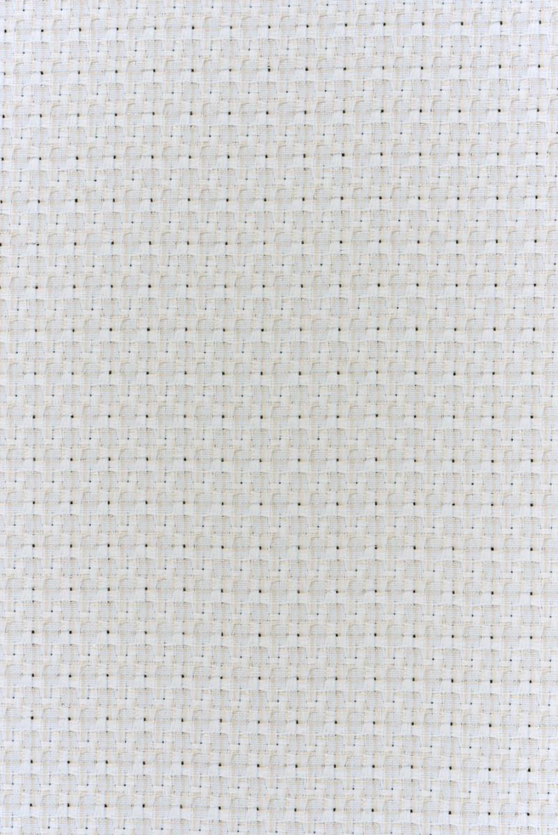 Jacquard crème avec fil d’argent