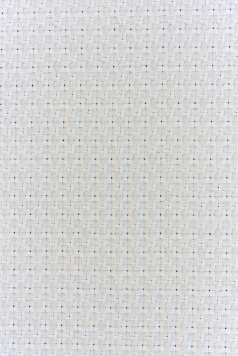 Jacquard crème avec fil argenté
