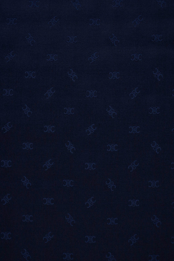 Pequeños patrones de viscosa azul marino