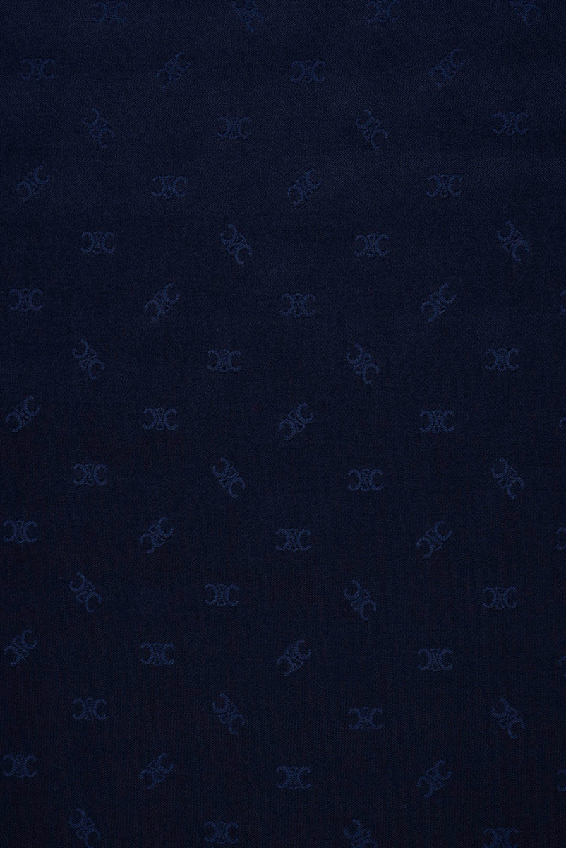 Petits motifs viscoseux bleu marine