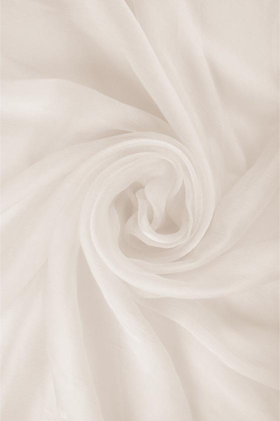Silk Cross Cream Chiffon...