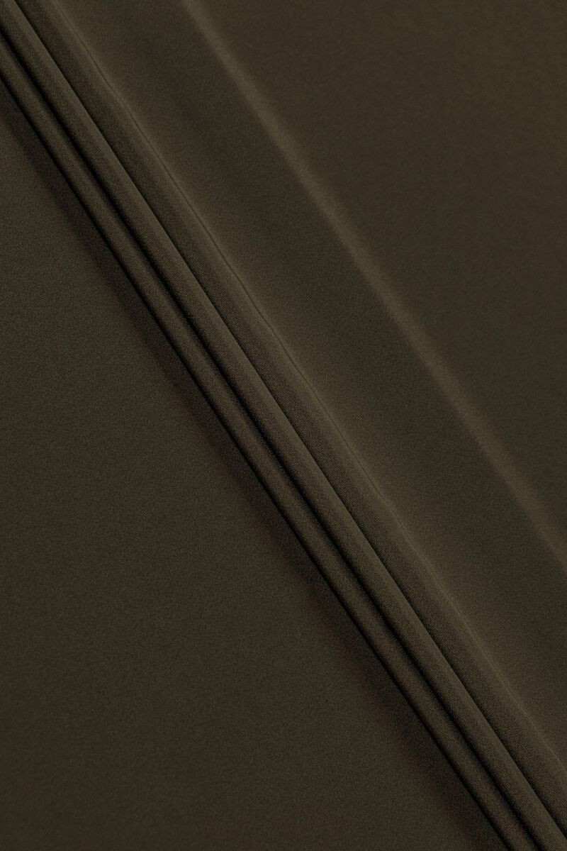 Costume wool with viscose brown-green