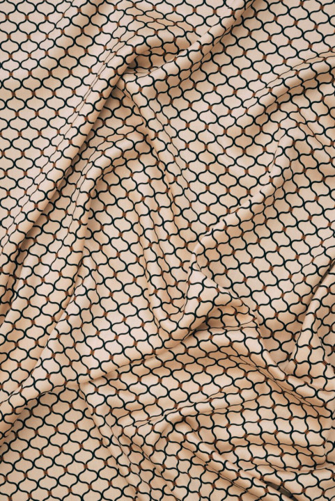 Satin viscose beige