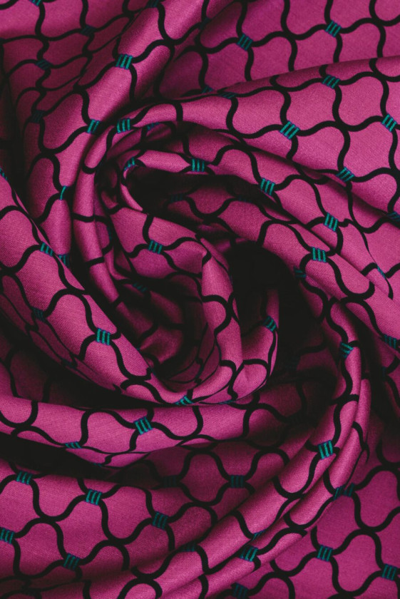 Viscosa satinada fucsia