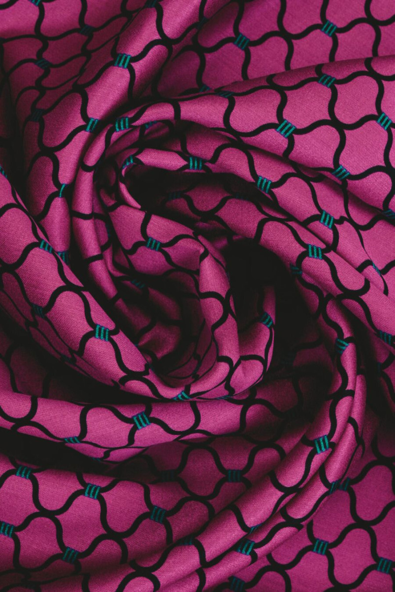 Viscosa satinada fucsia